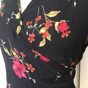 100% Silk wrap blouse